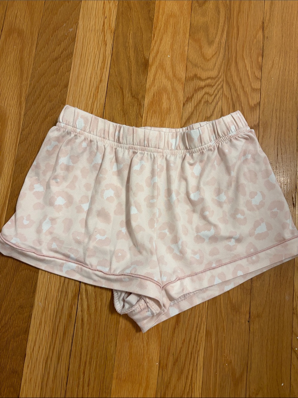 Pink Leopard Print Lounge Shorts